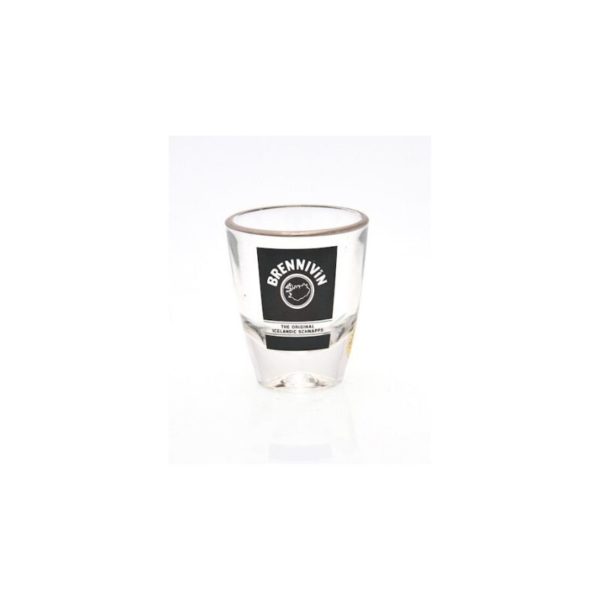 Brennivin shot glass for Icelandic most popular spirit