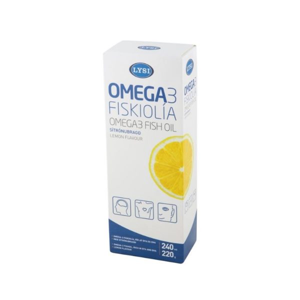 Lýsi Omega3 fish oil with lemon flavour